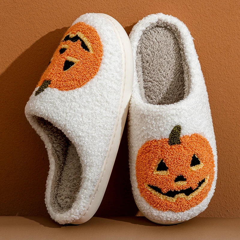 Pumpkin Plush Slippers