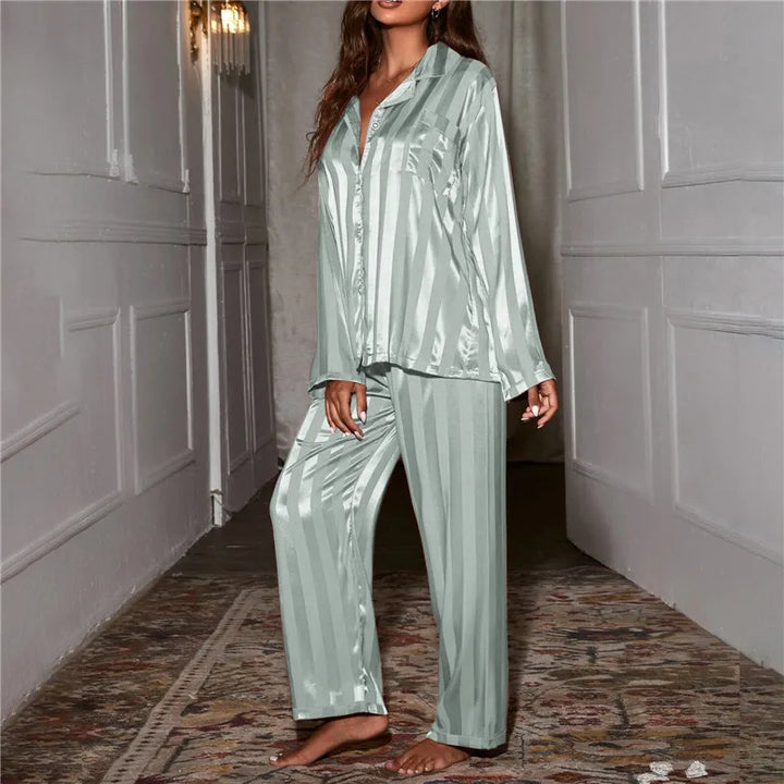 Twilight Whisper Women's Ice Silk Pajama Set